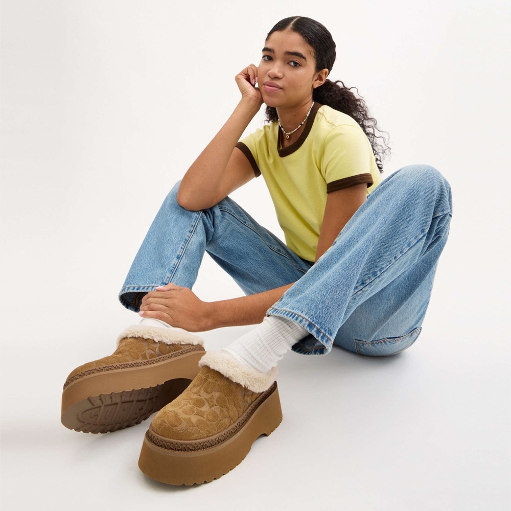NIB | COACH Cecilia Clog in Signature Suede - Picture 13 of 13